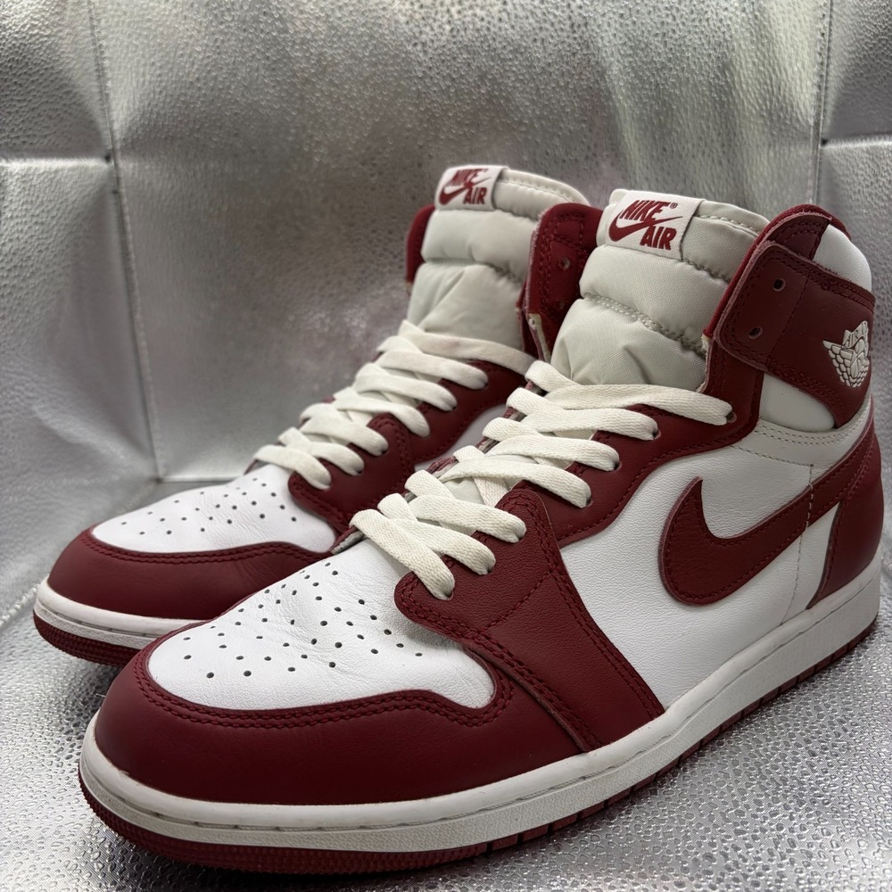 Size 11.5 Nike Air Jordan 1 Retro High OG Team Red White Mens Shoes DZ5485-160 - Picture 5 of 13